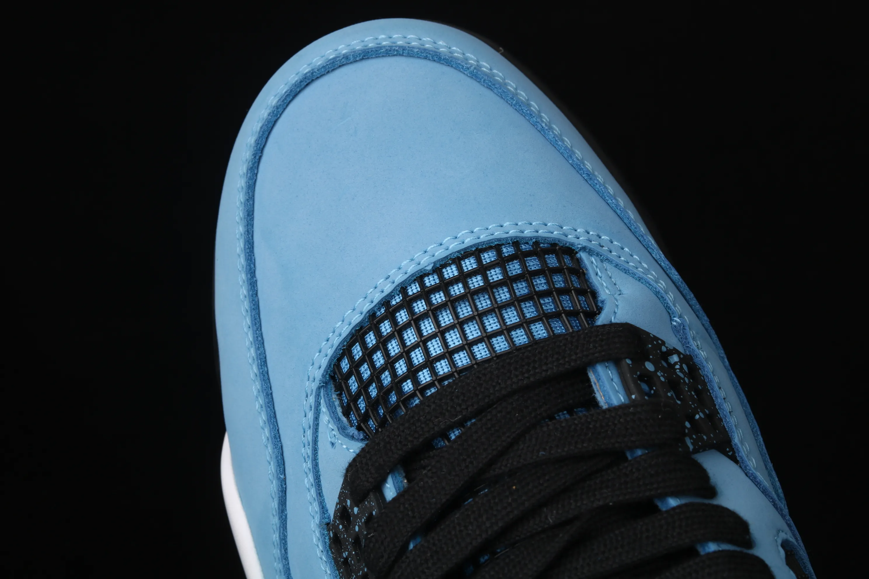 All categories Air Jordan Jordan series basketball shoes Air Jordan 4 G version Travis Scott Cactus Jack x Air Jordan 4 Joe 4 AJ4 joint model Suede blue 308497-406